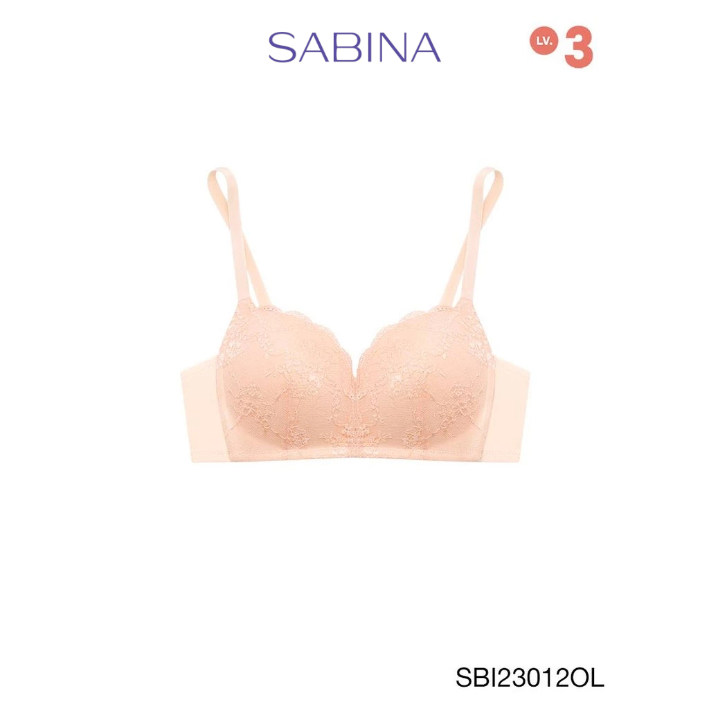 Sabina Modern V Level 3 เสื้อชั้นใน  ไร้โครง รหัส SBI23012OL - สีส้มอ่อน