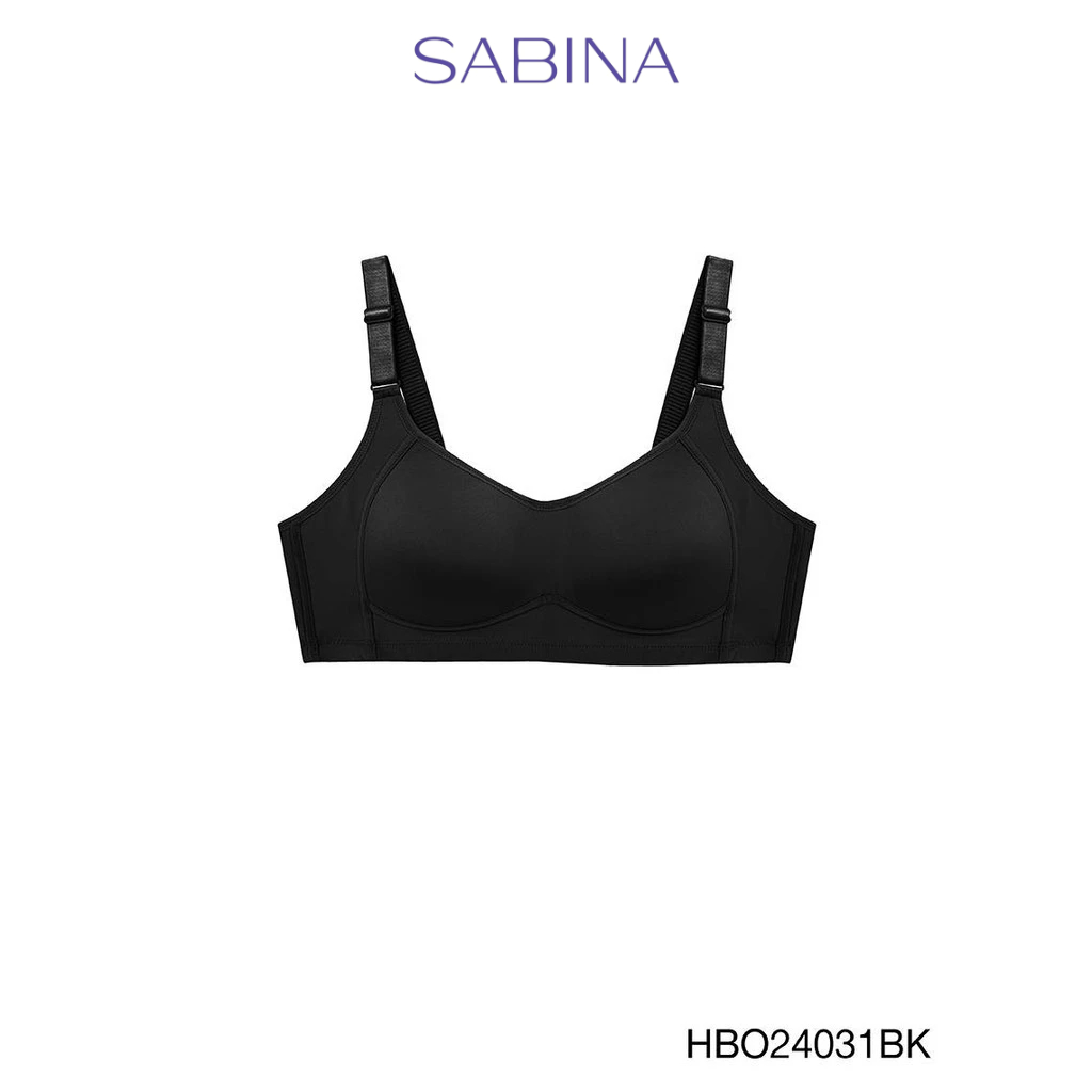 Sabina Habpy Adult Level 1 เสื้อชั้นใน ไร้โครง รหัส HBO24031BK - สีดำ
