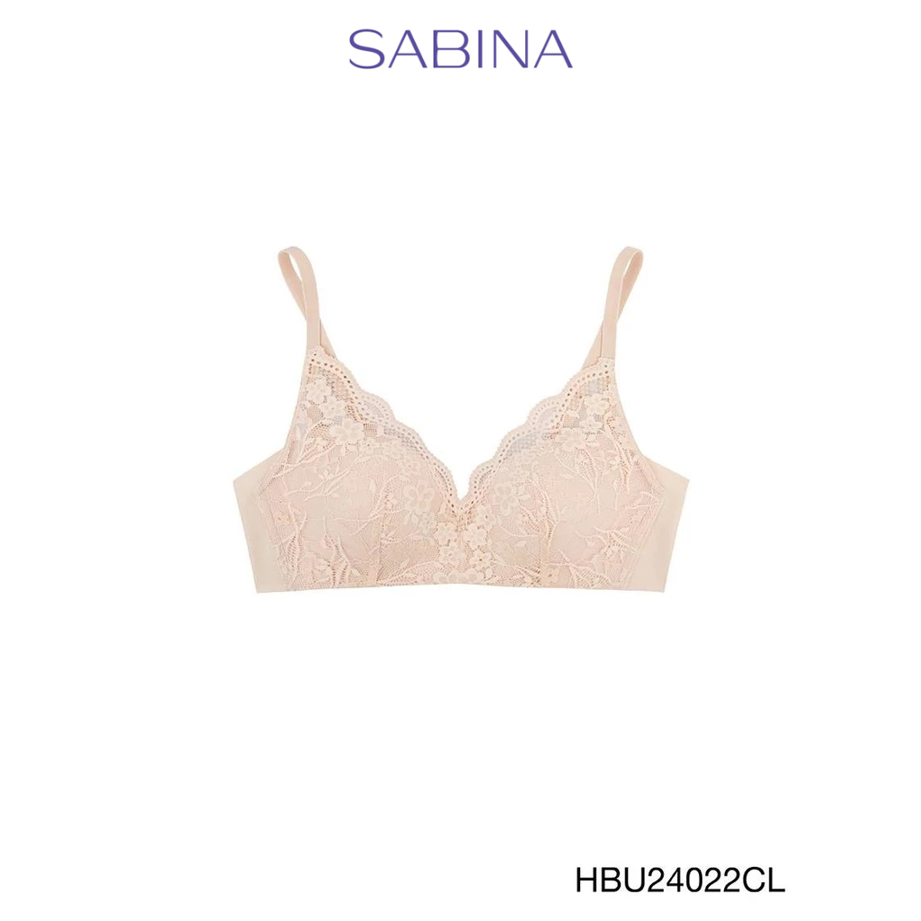 Sabina Habpy Pretty Perfect Level 1 เสื้อชั้นใน  ไร้โครง รหัส HBU24022CL - สีเนื้ออ่อน