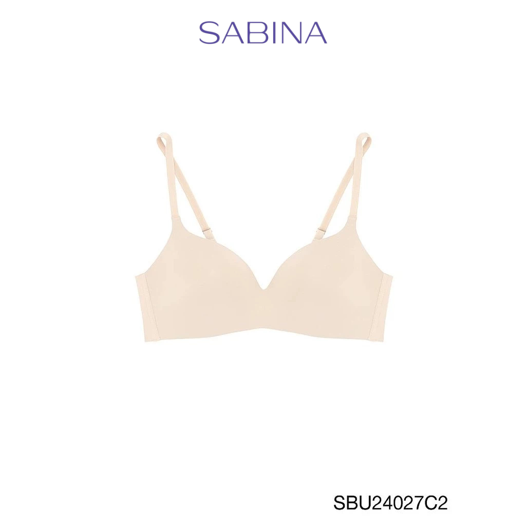 Sabina NEW BRALESS 2025 เสื้อชั้นในไร้โครง รหัส SBU24027C2 - สีเนื้ออ่อน