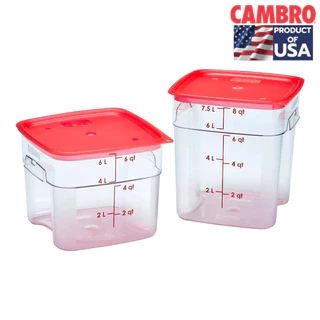 CAMBRO กล่องถนอมอาหารมีที่จับมีสเกลทนความร้อน โพลีคาร์บอนเนต รุ่น Fresh PRO