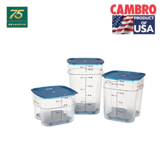 CAMBRO กล่องถนอมอาหาร กล่องเก็บวัตถุดิบ กล่องทนความร้อนสี่เหลี่ยม โพลีคาร์บอนเนต 12,18,22 SFSPROCW-135