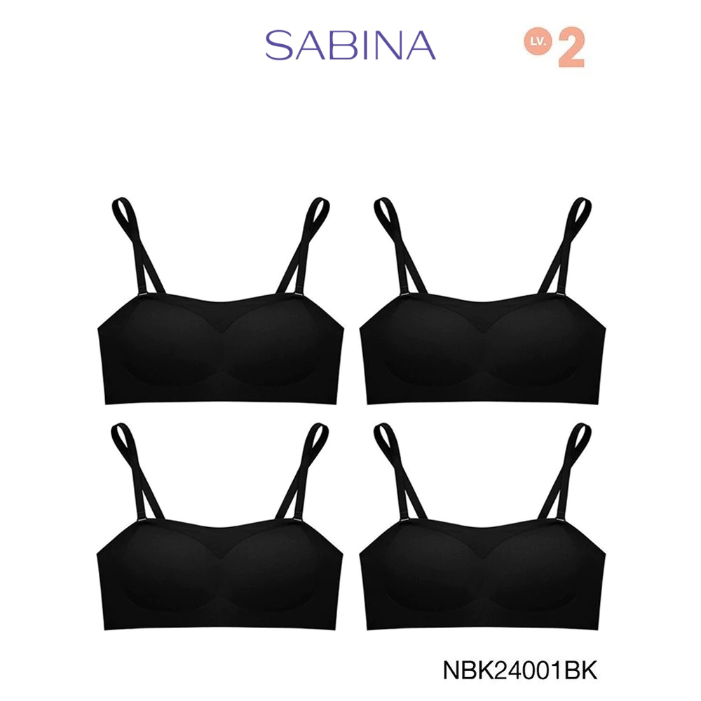 [Online Exclusive] Sabina เสื้อชั้นใน (Set 4 ชิ้น)Soft Collection Level 2 ไร้ตะเข็บ ไร้โครง รหัส NBK