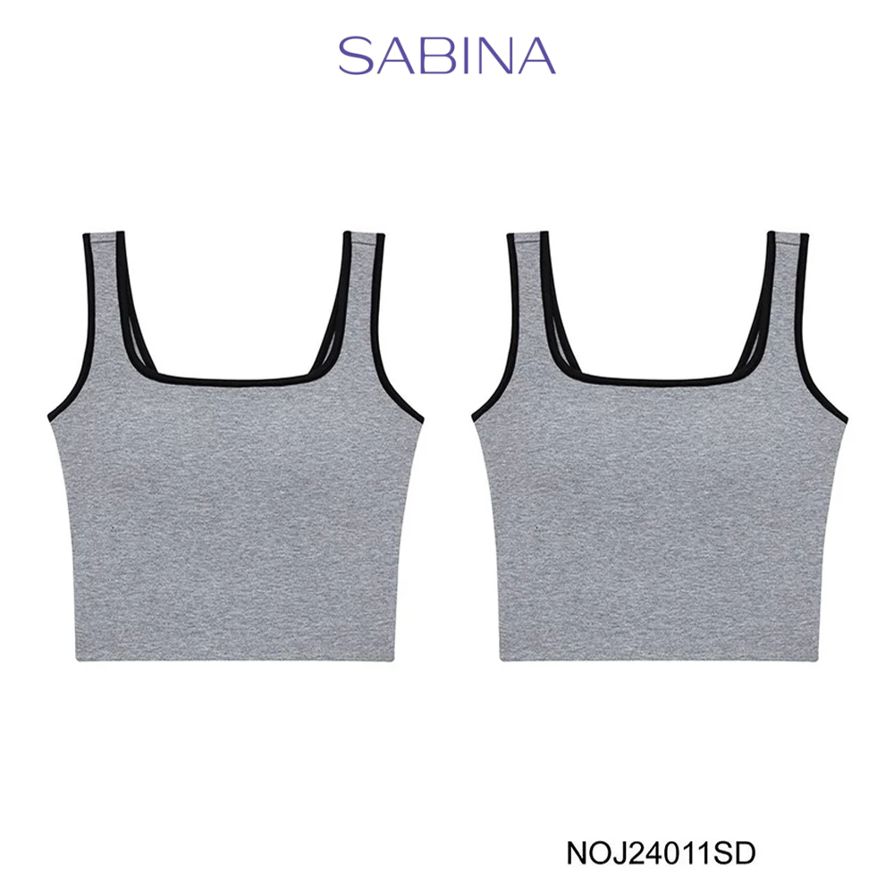 Sabina Bra Tops (Set 2 ชิ้น) [Online Exclusive] Loungewear เสื้อกล้าม รหัส NOJ24011SD - สีเทาเข้ม