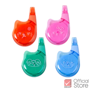 [ซื้อ1แถม1] Elephant เทปลบคำผิด 12M ลิควิดแคท V.2 คละลาย จำนวน 1 ชิ้น