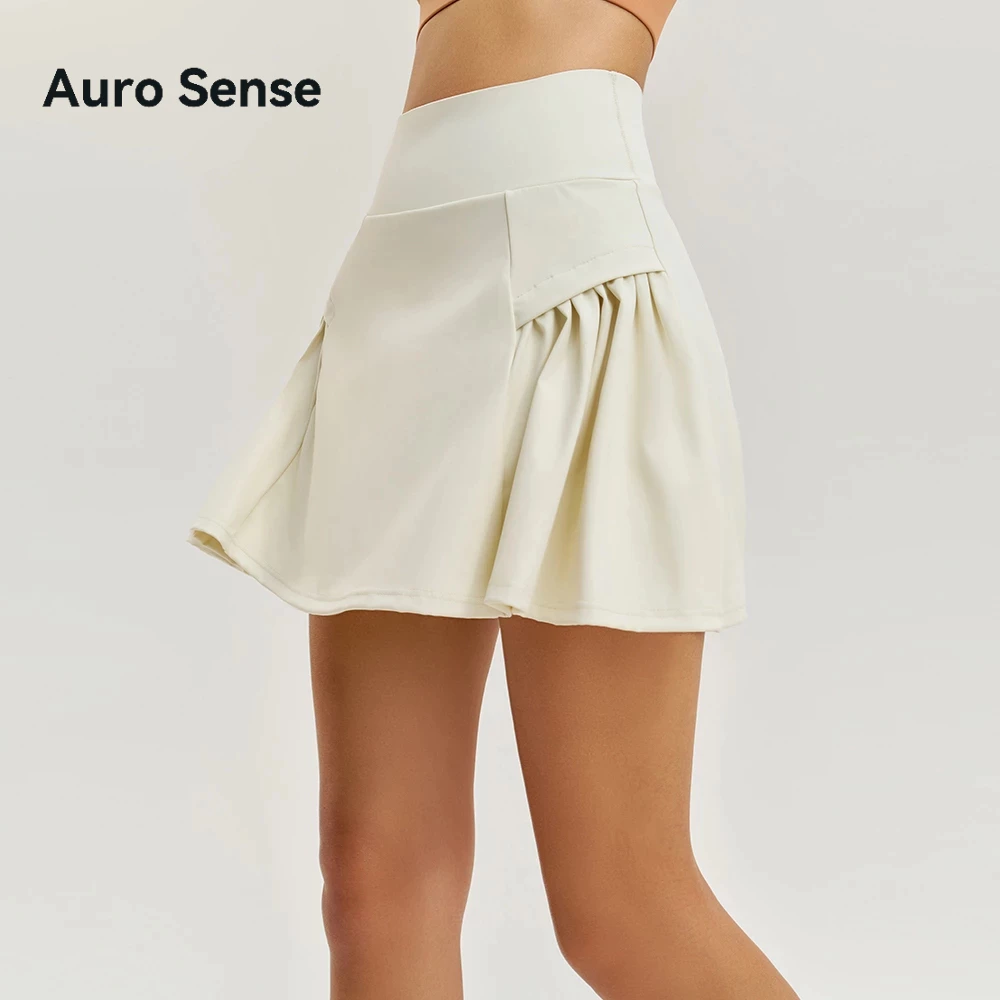 Auro Sense I กระโปรงขาสั้น ออกกำลังกาย สำหรับ ผู้หญิง มีจีบข้าง เหมาะสำหรับ กอล์ฟ เทนนิส และกีฬาอื่นๆ