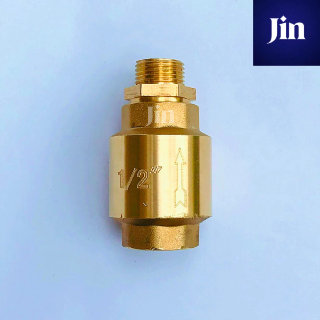 วาล์วกันย้อน ต่อเครื่องชงกาแฟ สปริงเช็ควาล์ว ทองเหลือง check valve