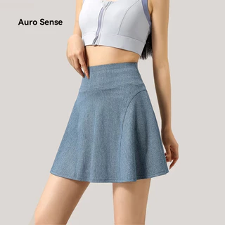Auro Sense กระโปรงสั้น ออกกำลังกาย สำหรับ ผู้หญิง มีจีบข้าง เหมาะสำหรับ กอล์ฟ เทนนิส และกีฬาอื่นๆ