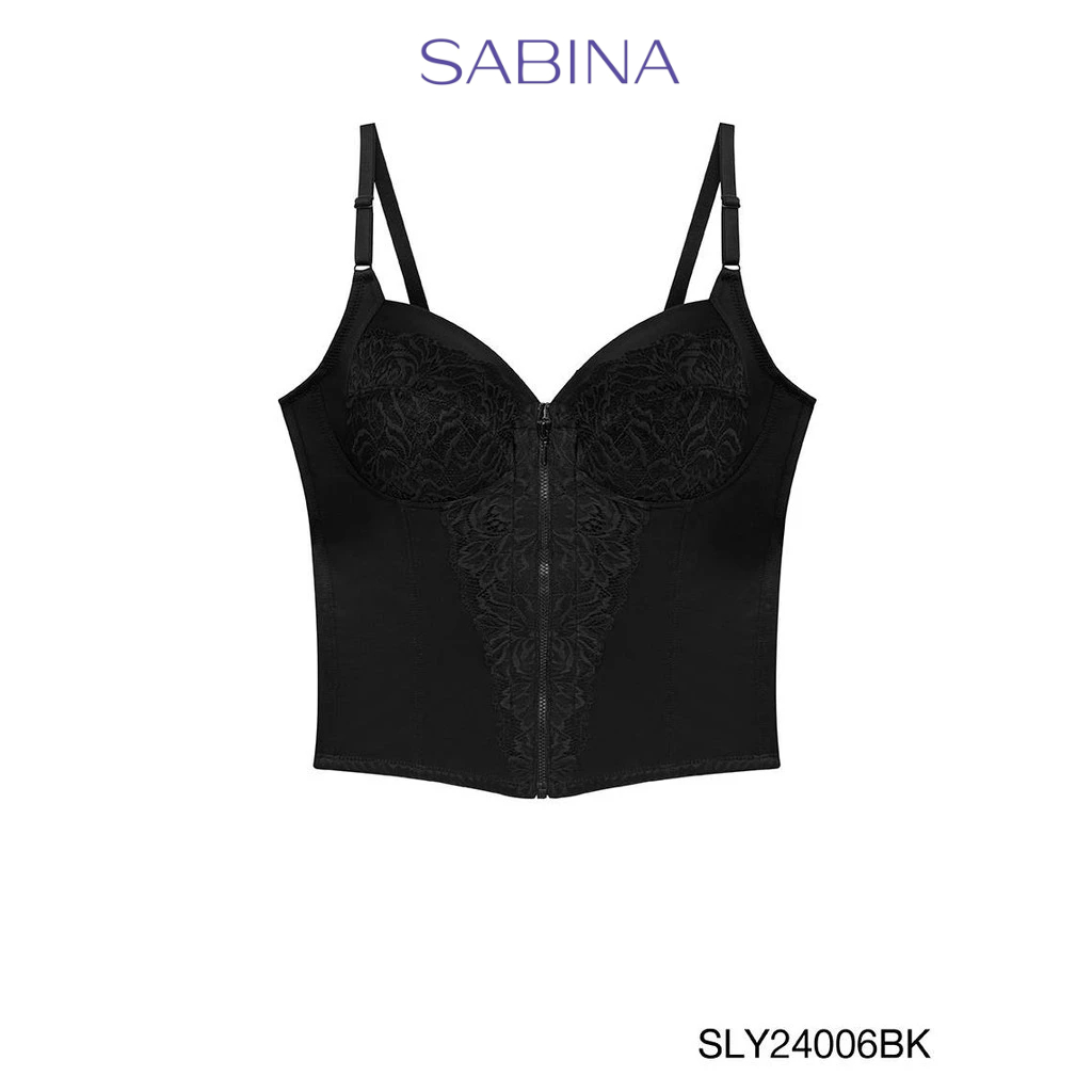 Sabina เสื้อกระชับสัดส่วน ไร้โครง Strong Support รหัส SLY25003BK - สีดำ