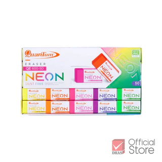 Quantum ยางลบ QE600-50 นีออน จำนวน 50 ก้อน