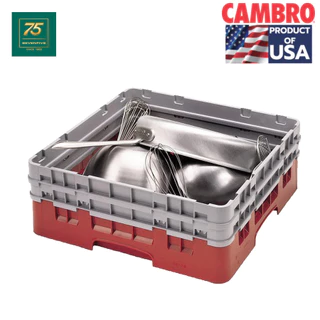 CAMBRO แร็คพลาสติก แร็คเก็บจาน แร็คเก็บช้อนส้อม ไม่มีช่องแบ่ง ขนาด50x50ซม. CAM1-BR258