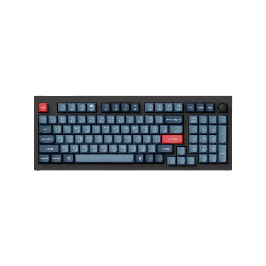 Keychron V5 Max คีย์บอร์ดไร้สาย 96% พร้อมสวิตช์ Gateron Jupiter และปุ่ม PBT Double-shot