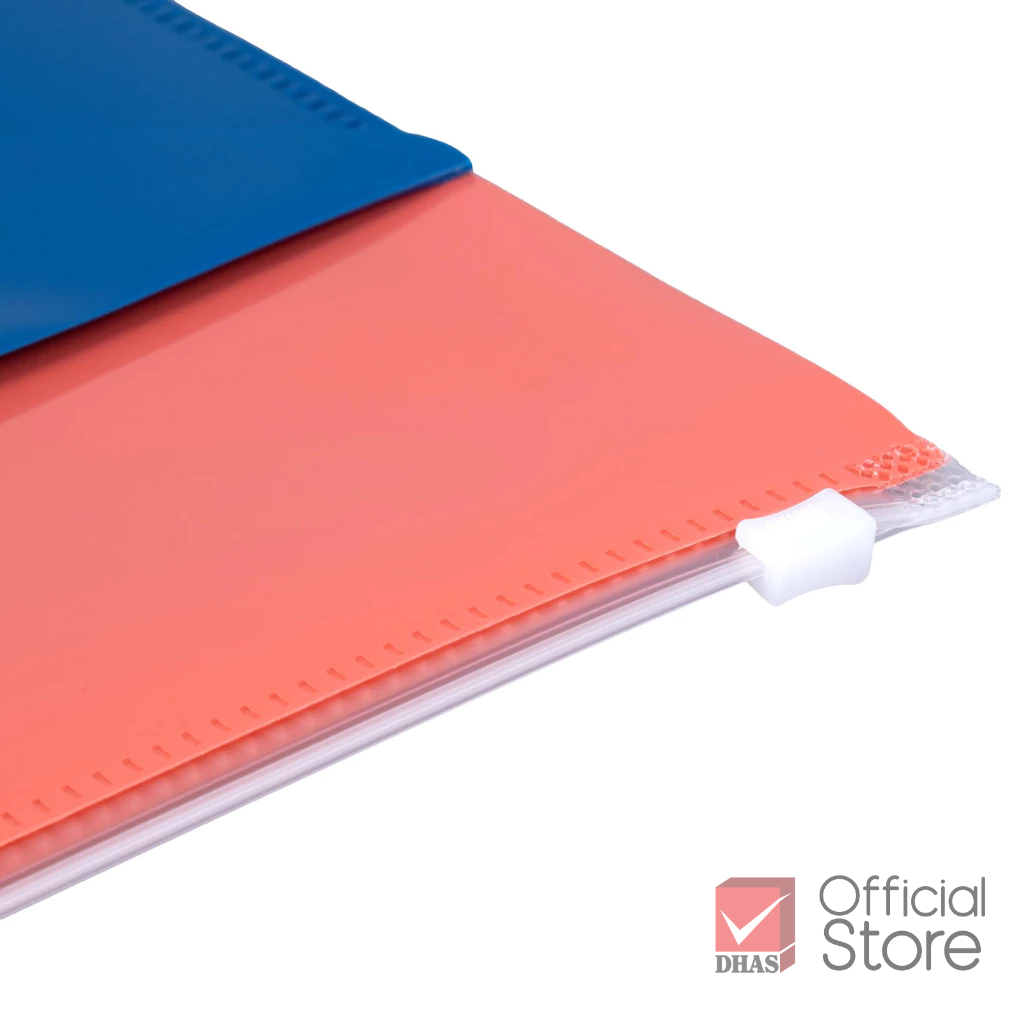 Elephant แฟ้ม แฟ้มซิป กระเป๋าซิป ทูโทน มัลติฟังก์ชั่น MB02 A4 จำนวน 1 ชิ้น (คละสี) - รูปที่ 2