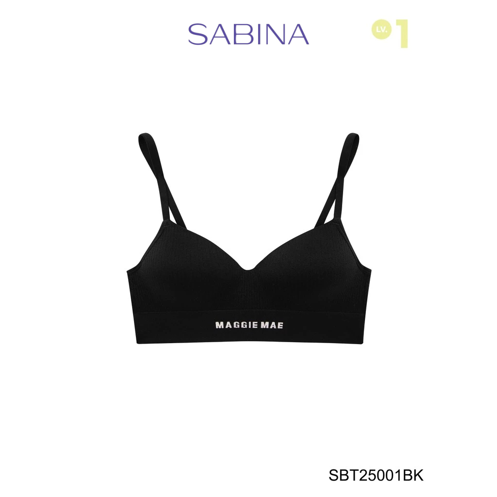 SABINA SOFT & COZY เสื้อชั้นในไร้โครง รหัส SBT25001BK - สีดำ
