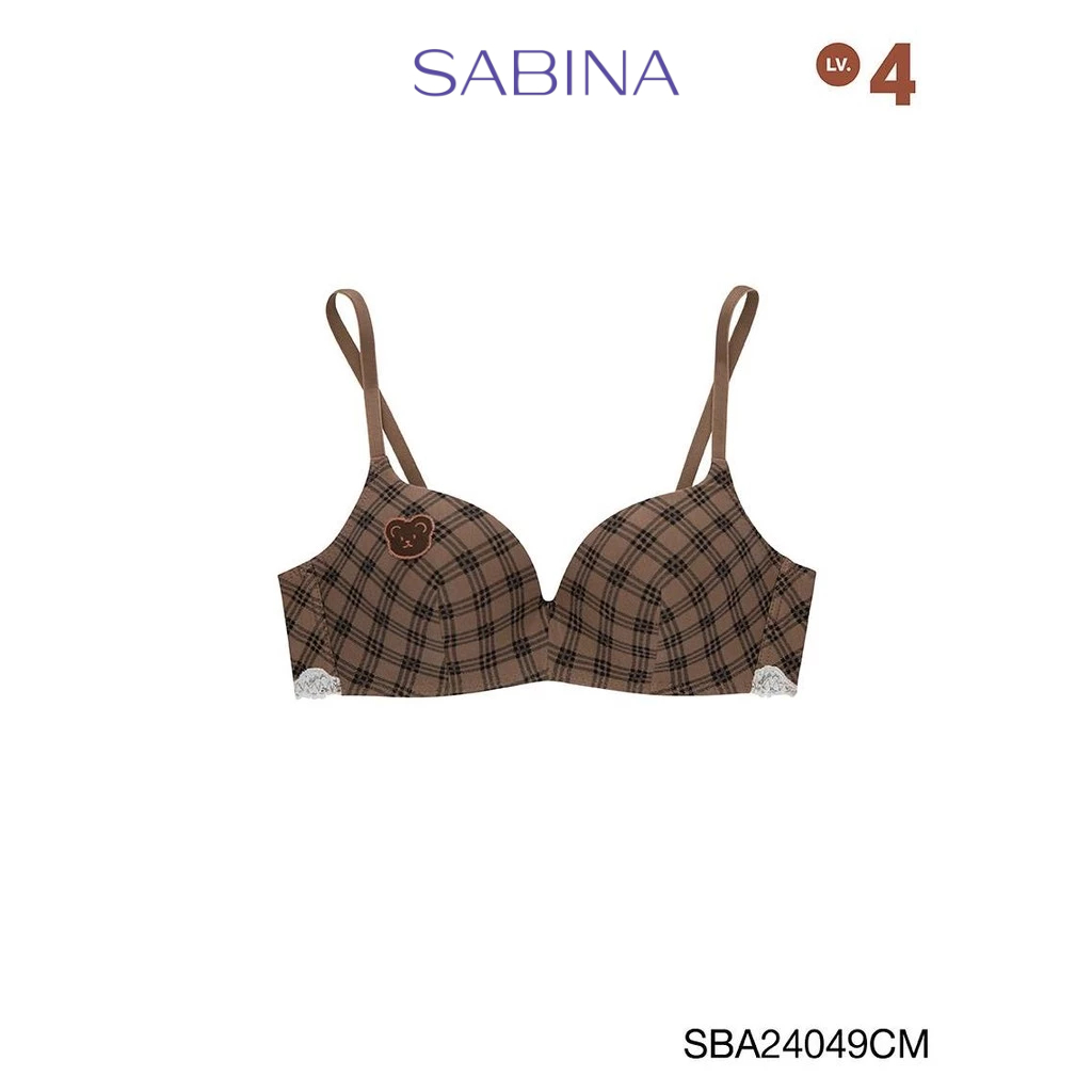 Sabina Doomm Doomm Level 4 เสื้อชั้นใน  ไร้โครง รหัส SBA24049CM - สีช็อคโกแลต