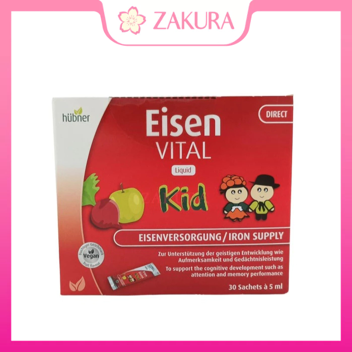 Hubner Eisen Vital Kid Children's Iron Supplement Oral Liquid 30tabs