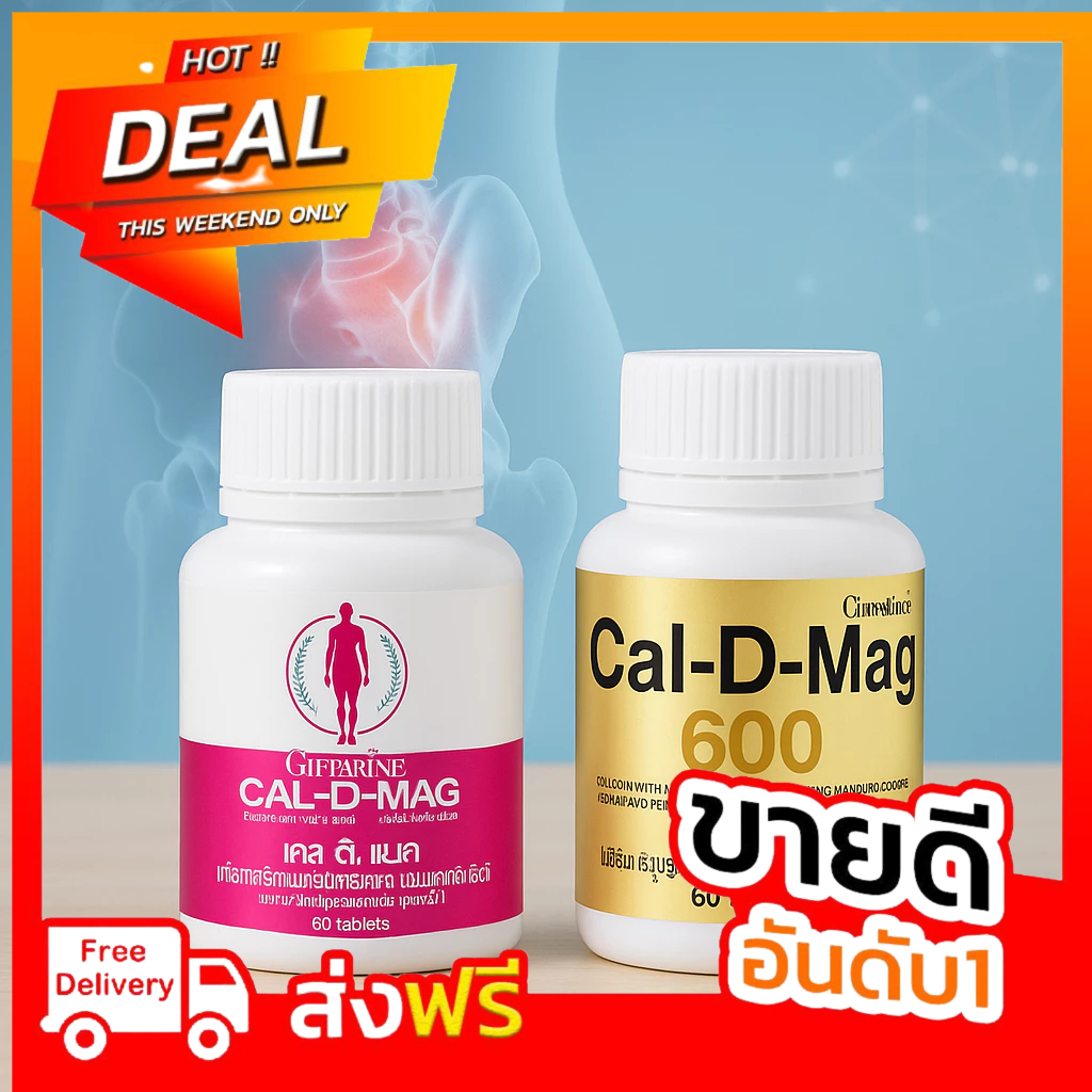 แคลเซียม กิฟฟารีน (CAL-D-MAG 400 mg / CAL-D-MAG 600 mg)