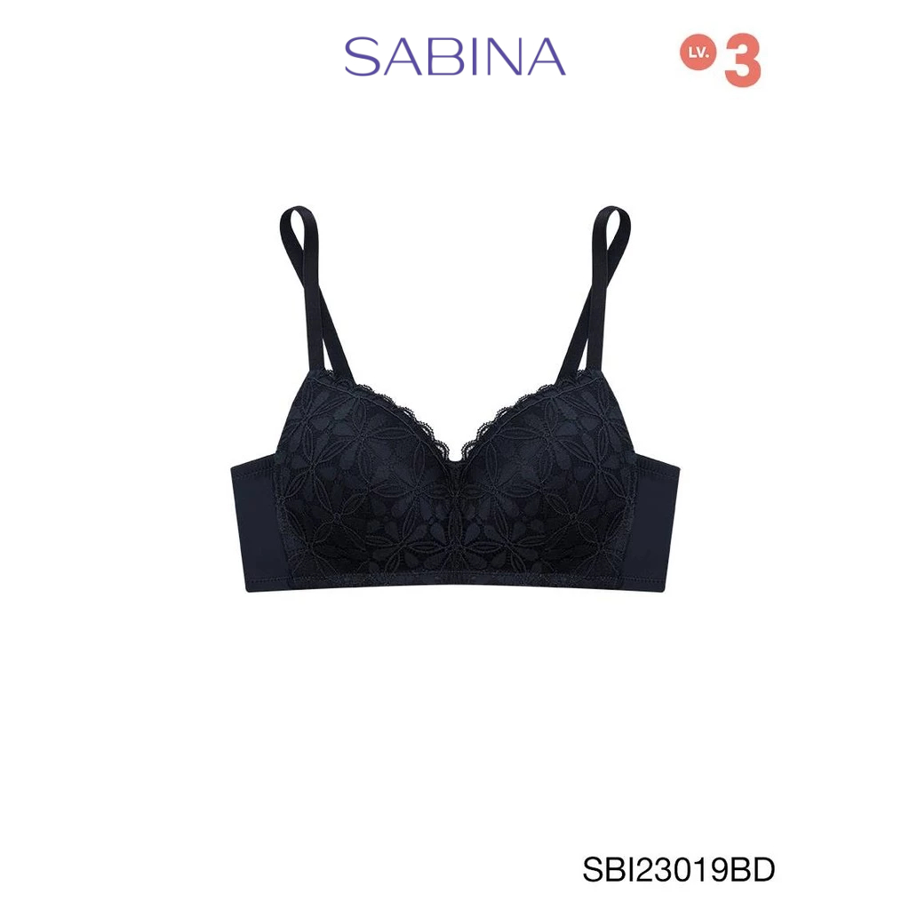 Sabina Modern V Level 3 เสื้อชั้นใน  ไร้โครง รหัส SBI23019BD - สีน้ำเงินเข้ม