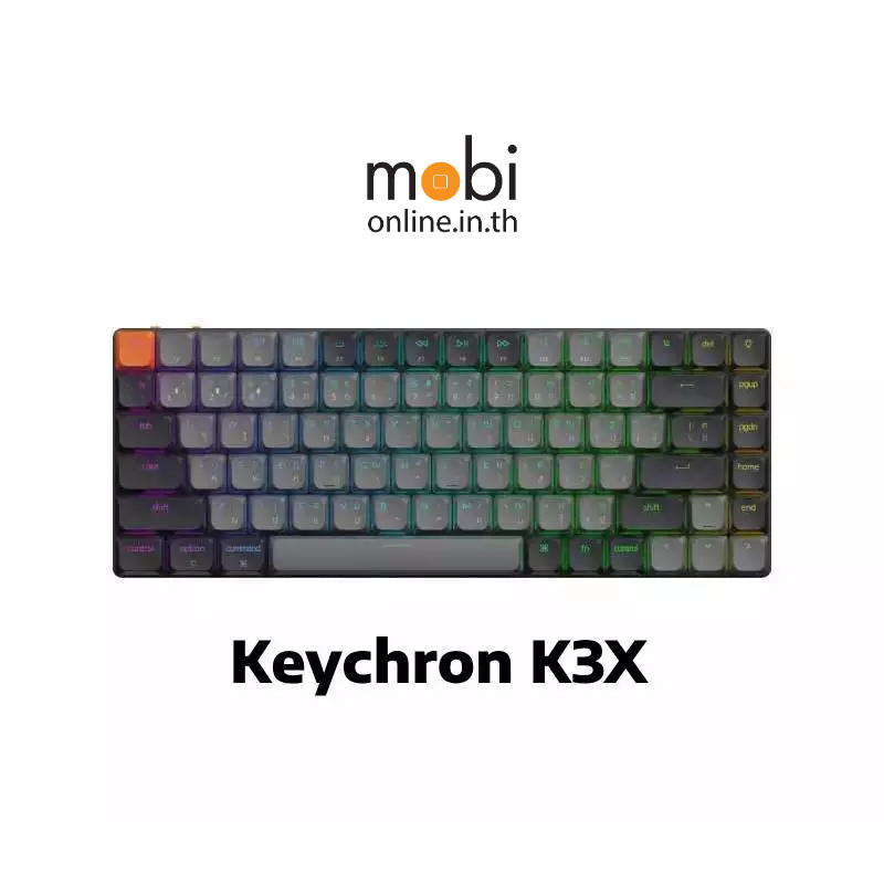 คีย์บอร์ด Keychron K3X QMK Wireless Mechanical Keyboard ขนาด 75% - TH / EN