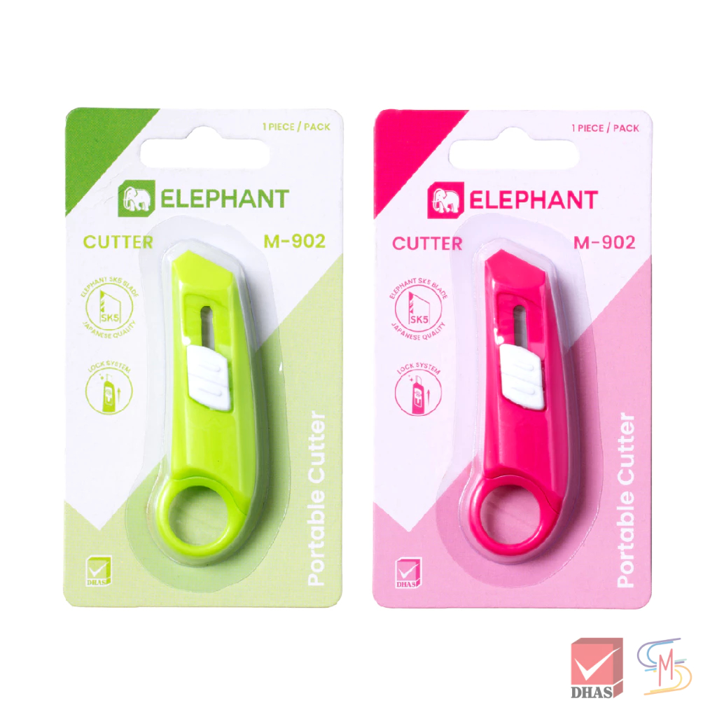 Elephant ตราช้าง คัตเตอร์ มินิคัตเตอร์ รุ่น M-902 คละสี จำนวน 1 อัน