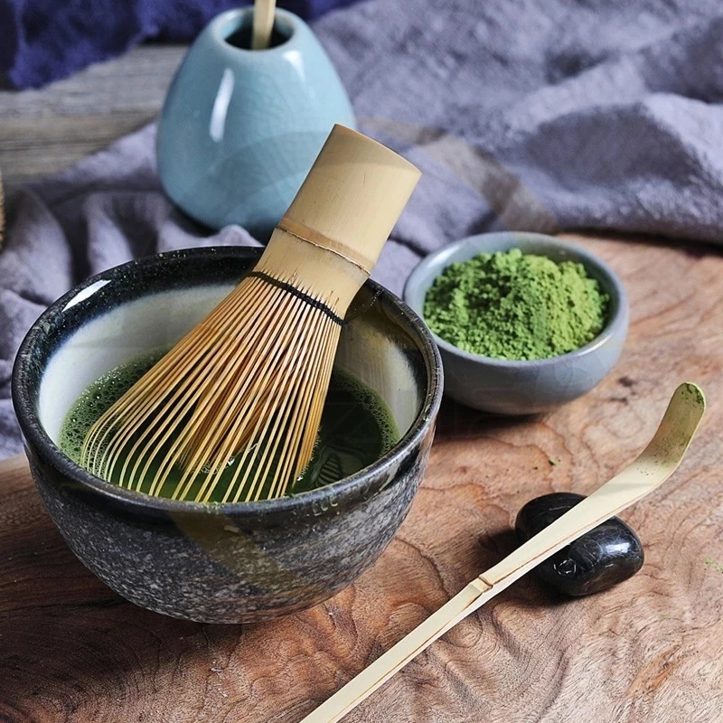 😍COD😍แปรงไม้ไผ่ญี่ปุ่น ช้อนมัทฉะ ชาเขียว อุปกรณ์ชงชา แปรงไม้ไผ่ 80/100/120 ซี่ | แปรงชงชามัทฉะ | ทำด้วยมือ