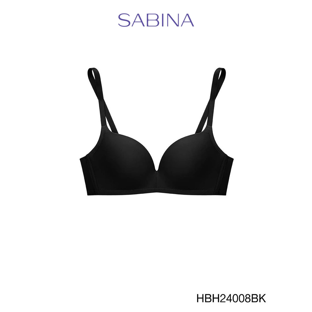 Sabina Habpy Soft Doomm Level 3 เสื้อชั้นใน  ไร้โครง รหัส HBH24008BK - สีดำ