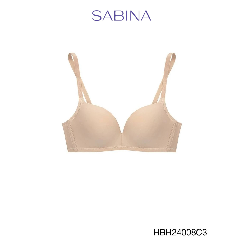 Sabina Habpy Soft Doomm Level 3 เสื้อชั้นใน  ไร้โครง รหัส HBH24008C3 - สีเนื้อเข้ม