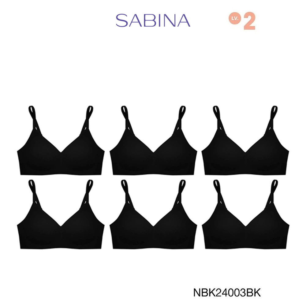 [Online Exclusive] Sabina เสื้อชั้นใน (Set 6 ชิ้น)S oft Collection Level 2 ไร้ตะเข็บ ไร้โครง รหัส NB