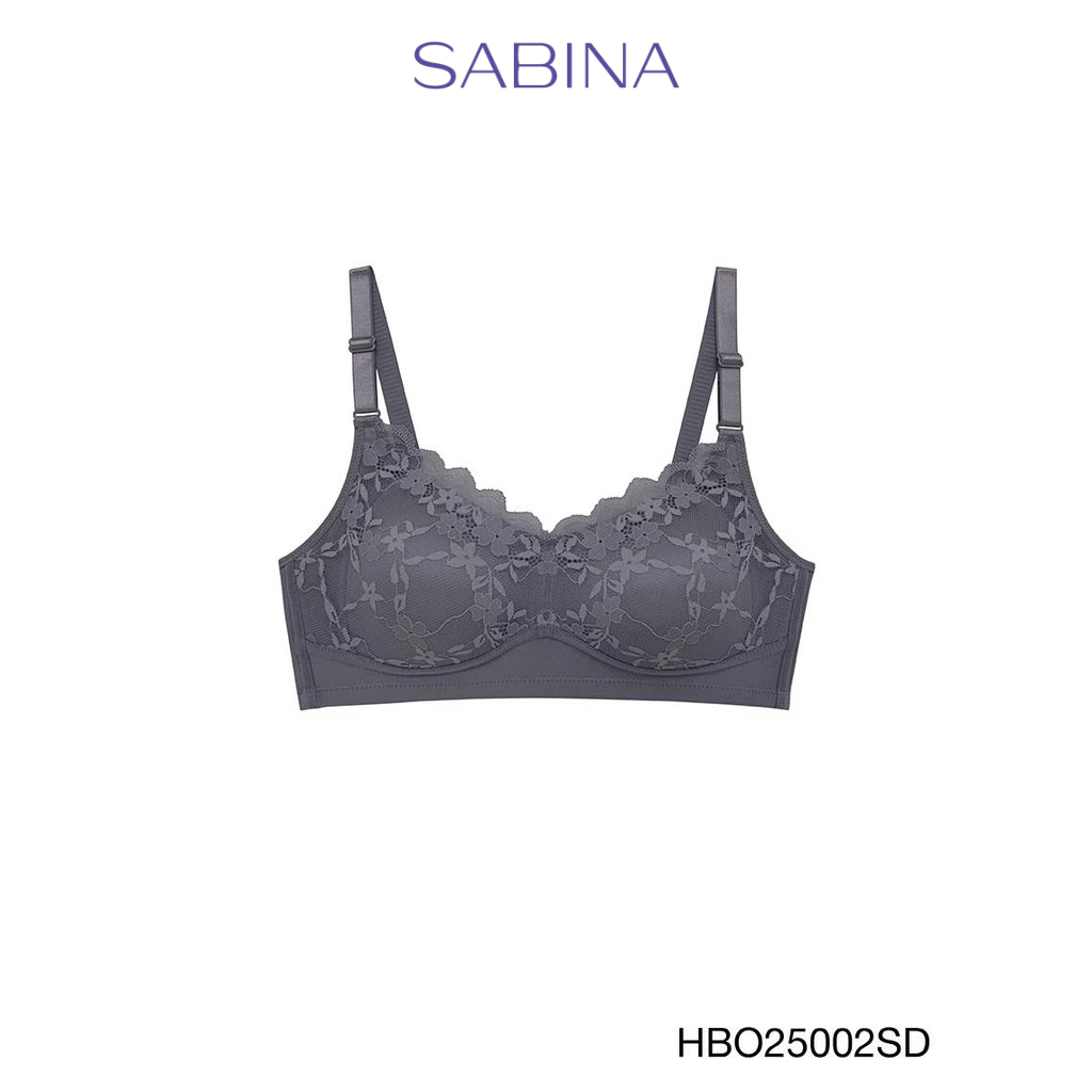 Sabina Habpy Adult Level 1 เสื้อชั้นใน ไร้โครง รหัส HBO25002SD - สีเทาเข้ม