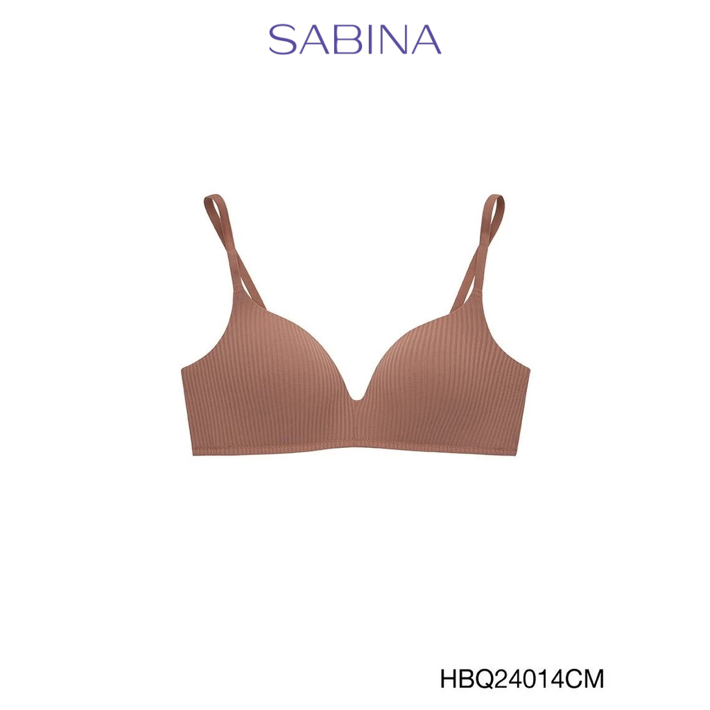 Sabina Habpy Twenty Five Level 2 เสื้อชั้นใน  ไร้โครง รหัส HBQ24014CM - สีช็อคโกแลต