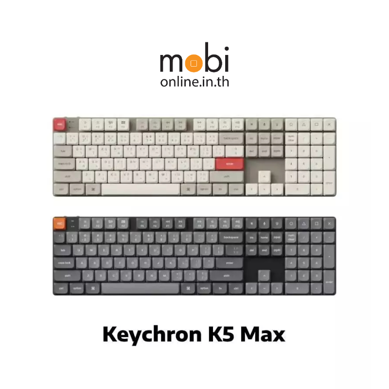 คีย์บอร์ด Keychron K5 Max QMK Wireless Mechanical Keyboard ขนาด 100% - TH / EN