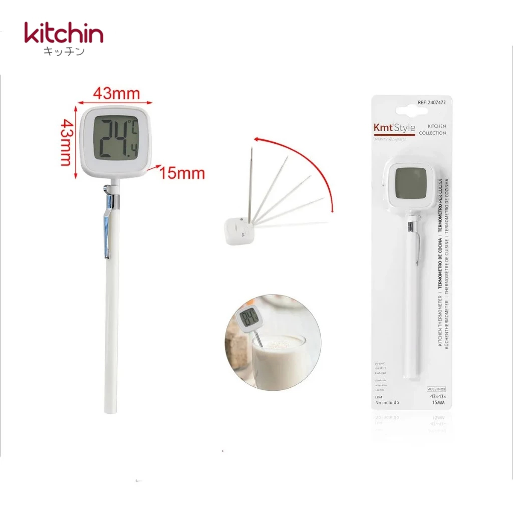 Kitchin Food Thermometer เครื่องวัดอุณหภูมิอาหาร เทอร์โมมิเตอร์ดิจิทัลครัว รุ่น Digital วัดอุณหภูมิ -50°C ถึง 300°C