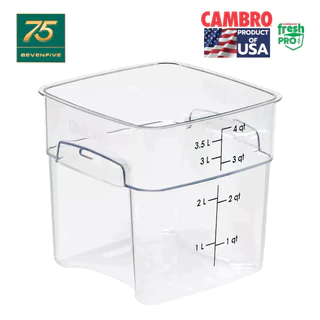 CAMBRO กล่องถนอมอาหารมีที่จับมีสเกลทนความร้อน โพลีคาร์บอนเนต รุ่น Fresh PRO CAM1-(2,4)SFSPROCW-135