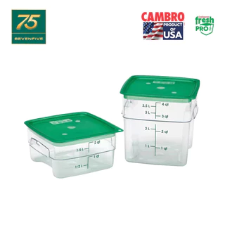 CAMBRO กล่องถนอมอาหารมีที่จับมีสเกลทนความร้อน โพลีคาร์บอนเนต รุ่น Fresh PRO CAM1-(2,4)SFSPROCW-135