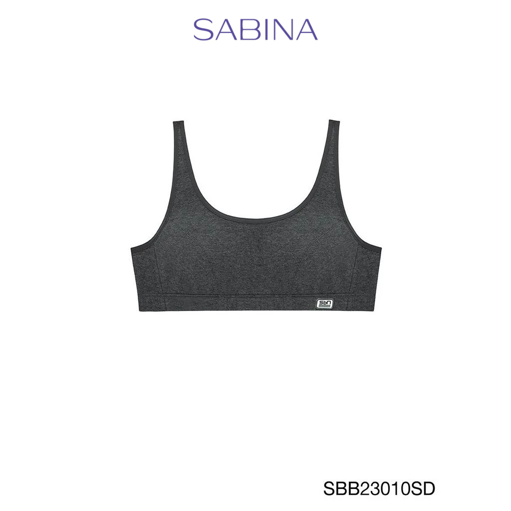 Sabina Sbn Sport Level 1 เสื้อชั้นใน  ไร้โครง รหัส SBB23010SD - สีเทาเข้ม