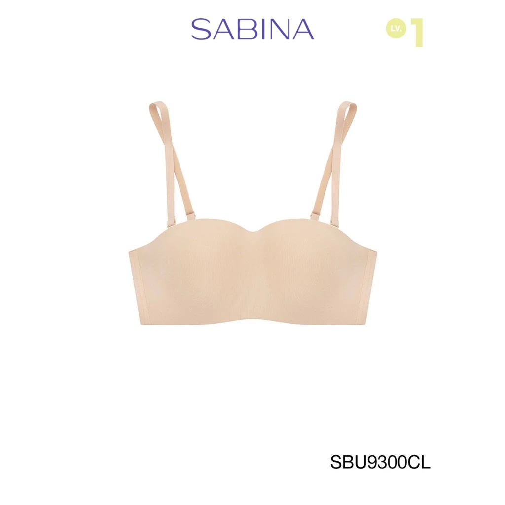 SABINA BRALESS | PRETTY PERFECT เสื้อชั้นในเกาะอกไม่มีโครง รหัส SBU9300 สีเนื้ออ่อน