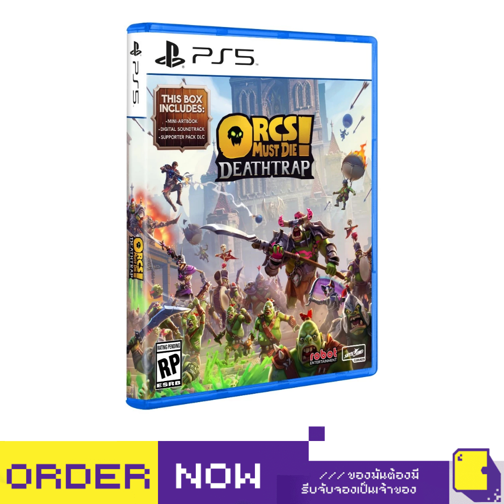 [+..••] พร้อมส่ง | PS5 ORCS MUST DIE! DEATHTRAP (เกม PlayStation 5™🎮)