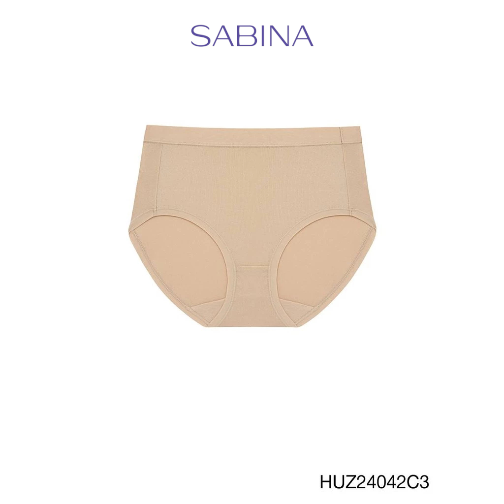 Sabina Habpy Panty  กางเกงในทรงเอวสูงปานกลาง รหัส HUZ24042C3 - สีเนื้อเข้ม