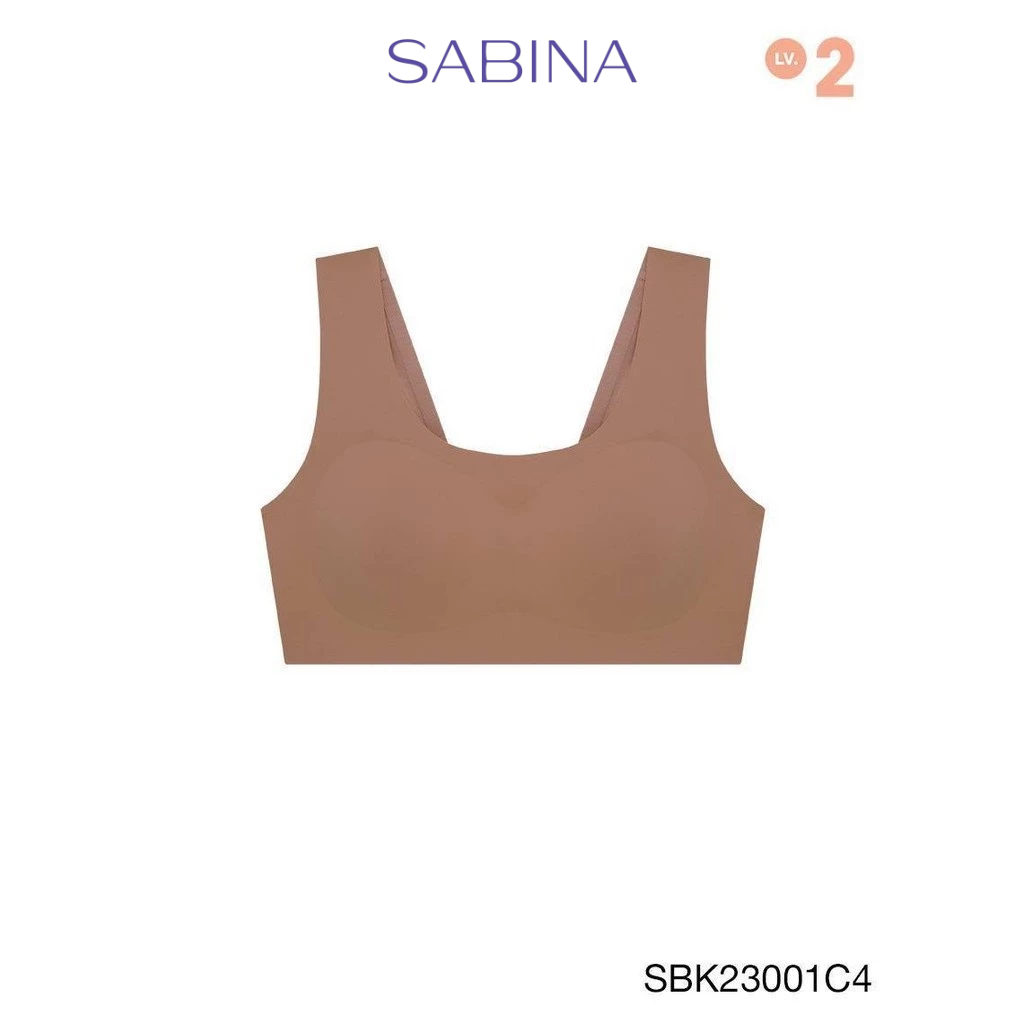 SABINA FOREVER YOUNG Soft Collection Level 2 เสื้อชั้นในไม่มีโครง รหัส SBK23001C4 สีเนื้อแทน