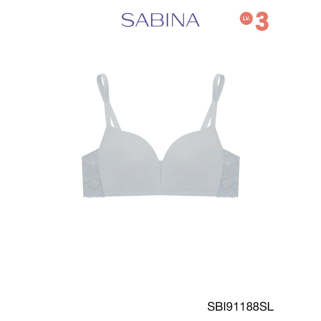 Sabina Modern V Level 3 เสื้อชั้นใน  ไร้โครง รหัส SBI91188SL - สีเทาอ่อน