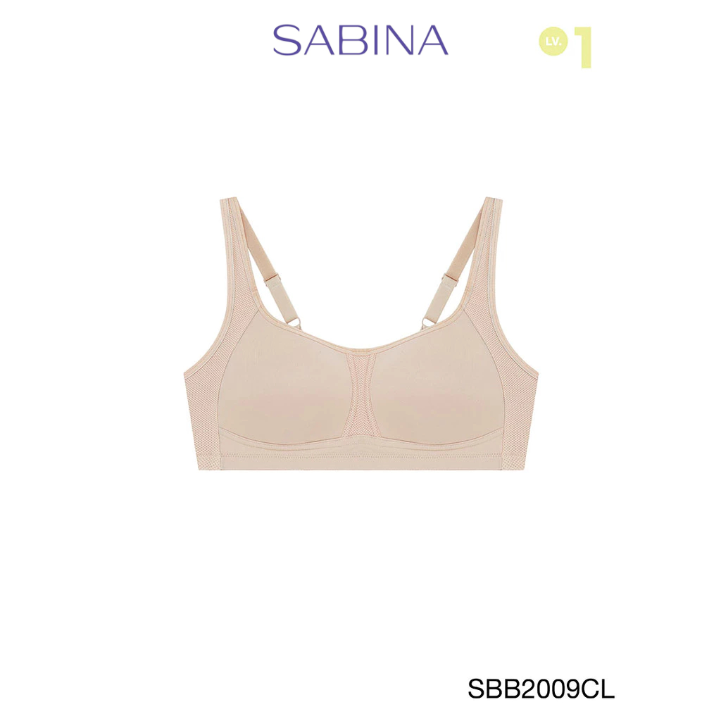 Sabina Sbn Sport Level 1 เสื้อชั้นใน  ไร้โครง รหัส SBB2009CL - สีเนื้ออ่อน