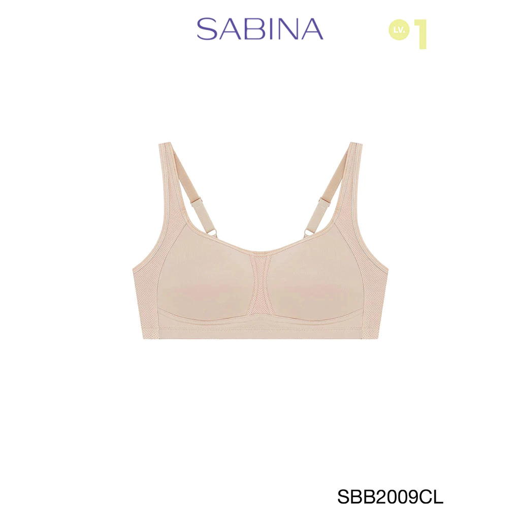 Sabina Sbn Sport Level 1 เสื้อชั้นใน ไร้โครง รหัส SBB2009CL - สีเนื้ออ่อน