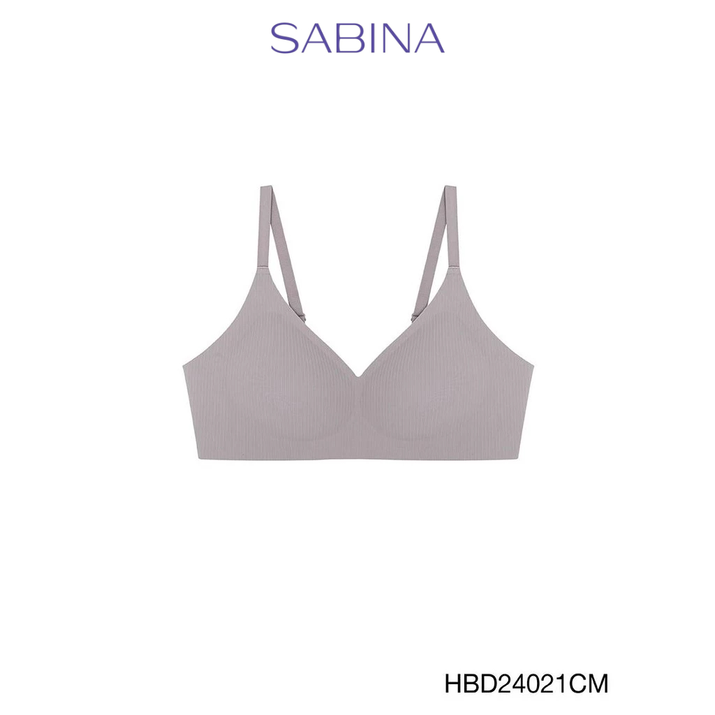 Sabina Habpy Perfect Bra Level 1 เสื้อชั้นใน ไร้ตะเข็บ ไร้โครง รหัส HBD24021CM - สีช็อคโกแลต