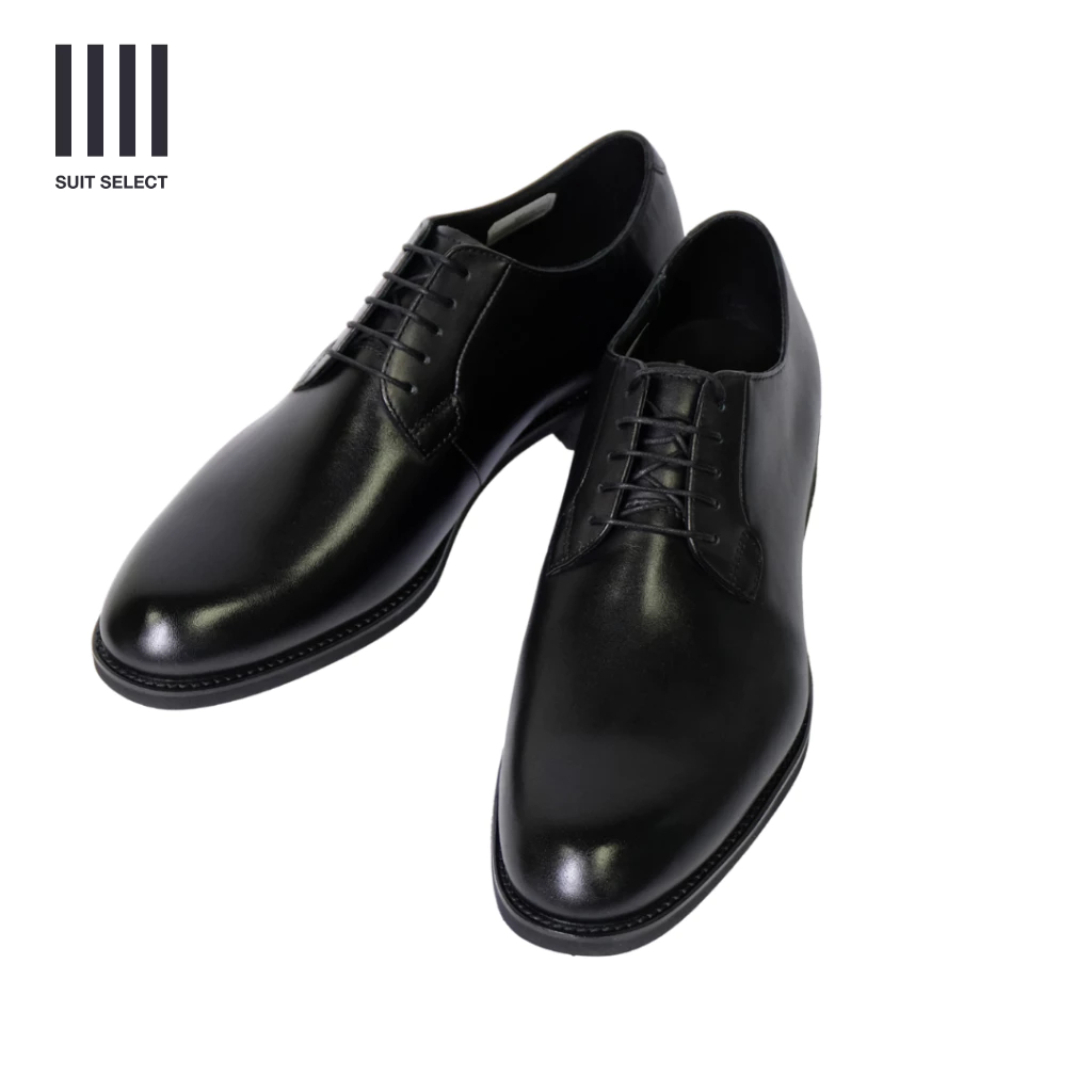 SUIT SELECT X REGAL Plain tow Shoes (Black) รองเท้าหนังสีดำ  รุ่น T01N-BL