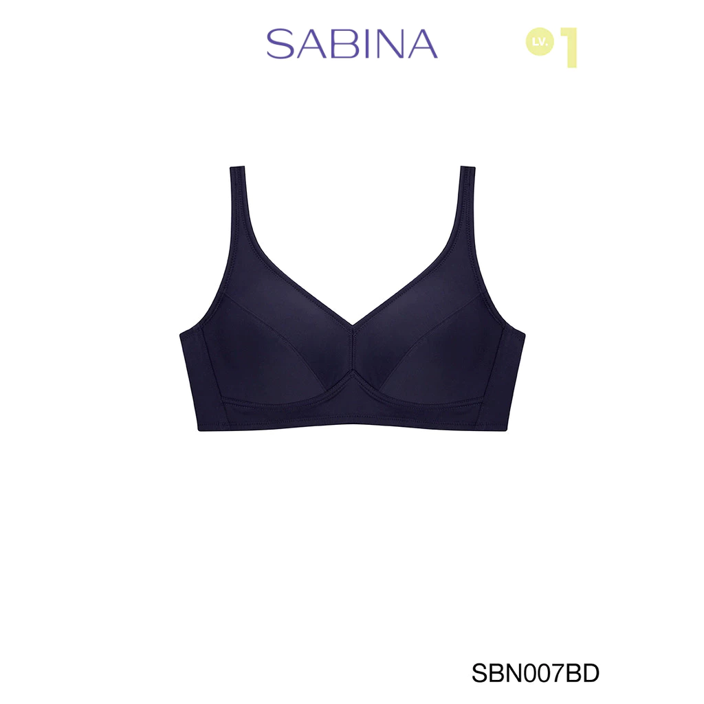 Sabina Fill Up Bra Level 1 เสื้อชั้นใน ไร้โครง รหัส SBN007BD - สีน้ำเงินเข้ม