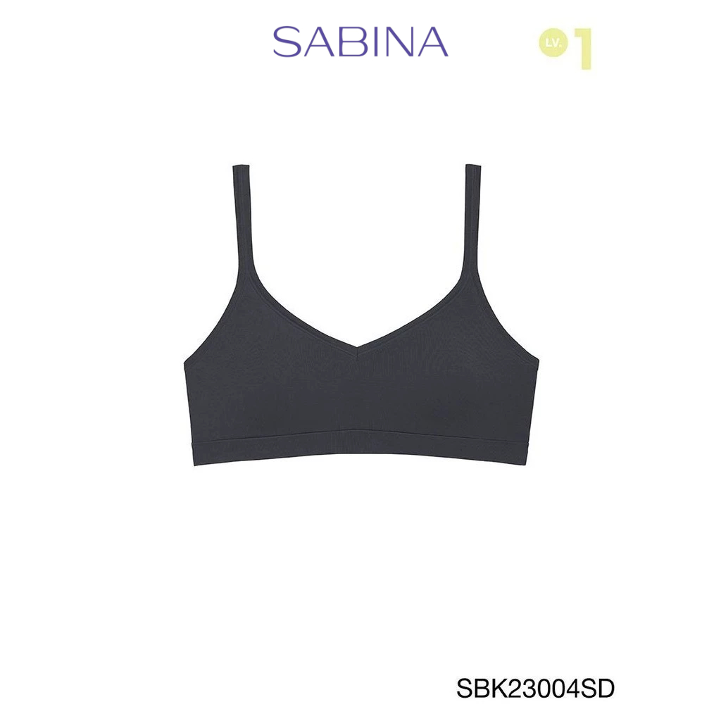 SABINA | Soft Collection เสื้อชั้นในไร้โครง รหัส SBK23004SD สีเทาเข้ม