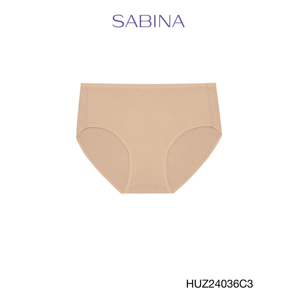 Sabina Habpy Panty  กางเกงในทรงเอวสูงปานกลาง รหัส HUZ24036C3 - สีเนื้อเข้ม