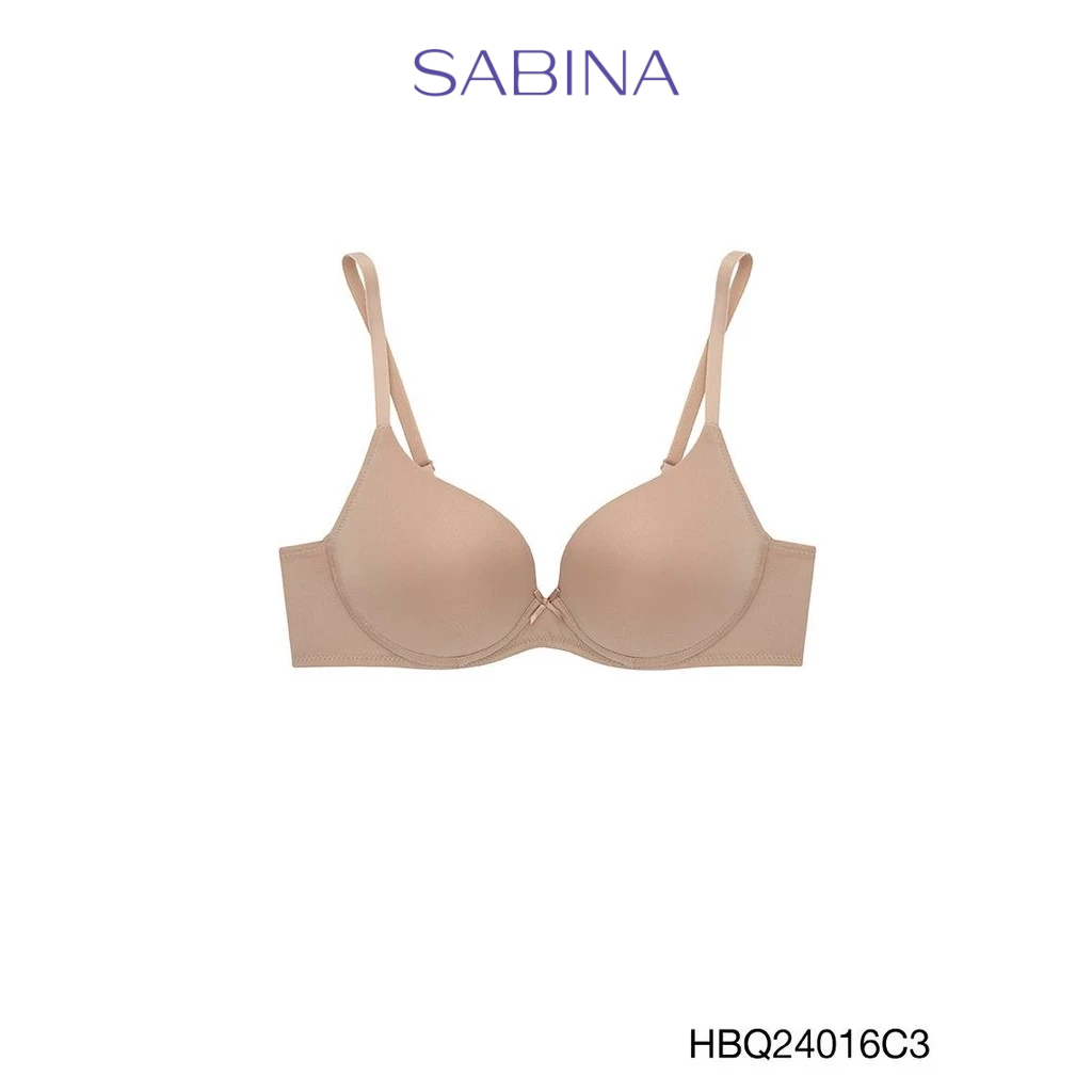 Sabina Habpy Twenty Five Level 2 เสื้อชั้นใน  มีโครง รหัส HBQ24016C3 - สีเนื้อเข้ม