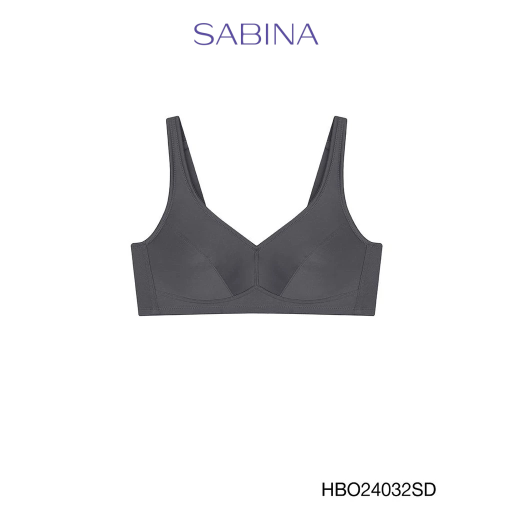 Sabina Habpy Adult Level 1 เสื้อชั้นใน  ไร้โครง รหัส HBO24032SD - สีเทาเข้ม
