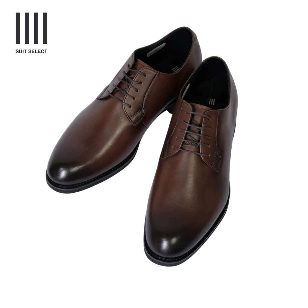 SUIT SELECT X REGAL Plain tow Shoes (Dark Brown) รองเท้าหนังสีน้ำตาล  รุ่น T01N-DBR